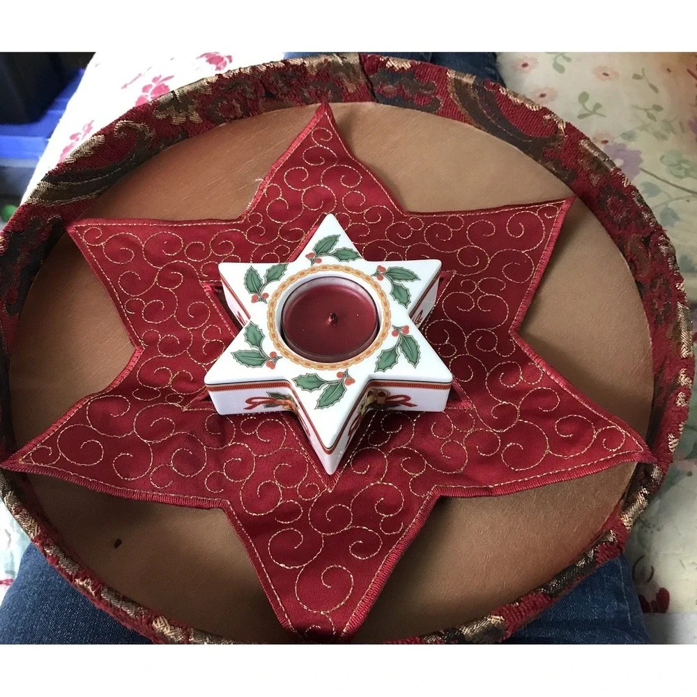 Sterntischlicht‎ Tea light Holder With Doilie